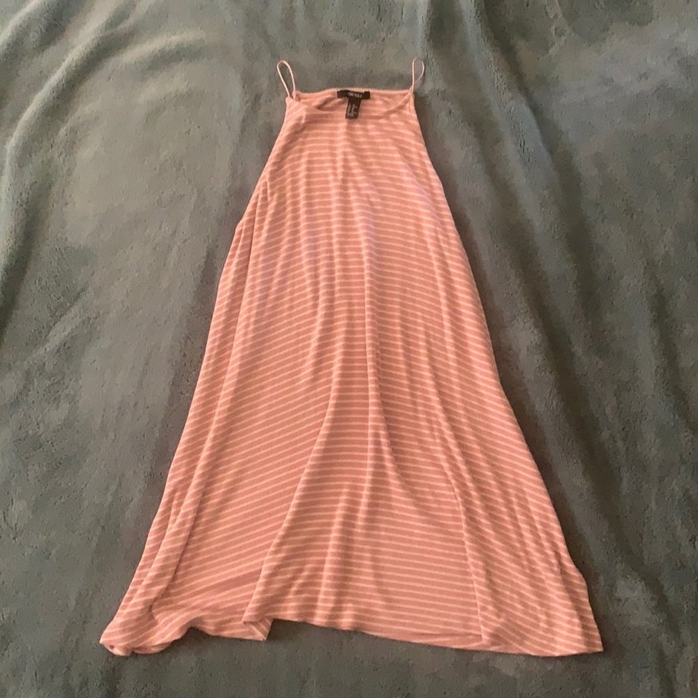 Pink stripped Forever 21 dress Size:XL
